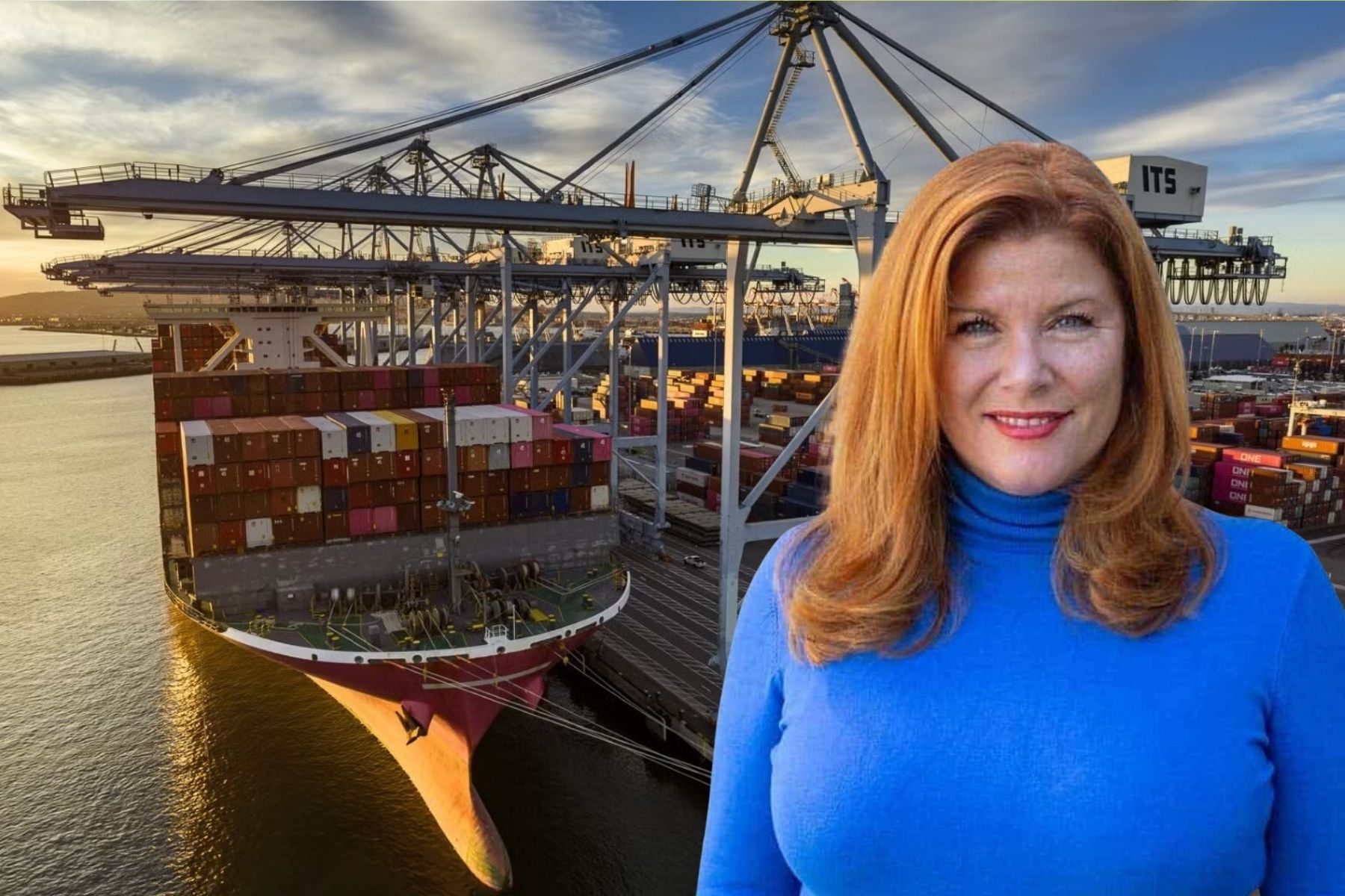 Karin Ebbinghaus, vd och medgrundare på Elonroad som nu satsar på hamnar i bland annat USA. Foto: Pressbilder.