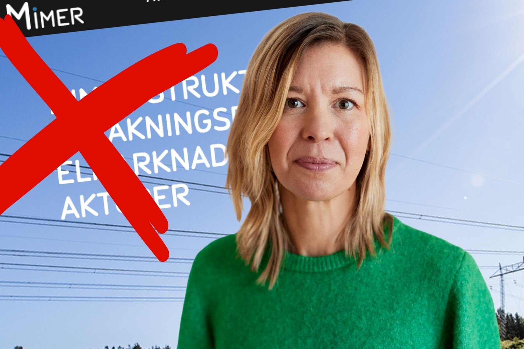 Anna Jäderström, sektionschef på Svenska kraftnät. Pressbild (montage).