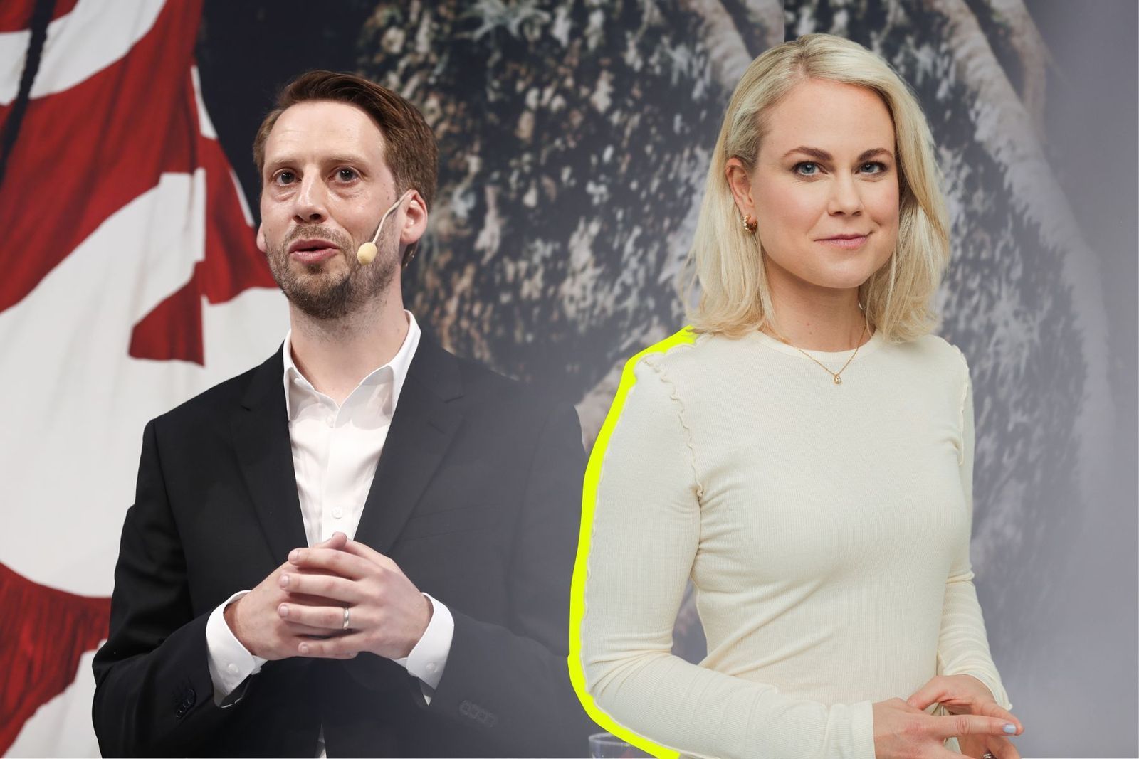 Daniel Ervér, CEO of H&M (photo: TT), and Camilla Bergman, editor-in-chief of Impact Loop (photo: Elisa Sanvito).