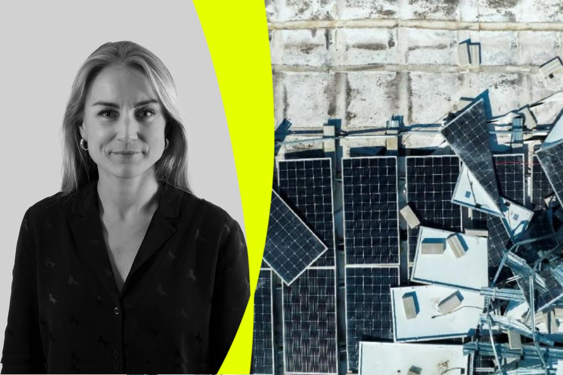 Malin Cronqvist, hållbarhetschef på Svea Solar. Foto: Svea Solar.