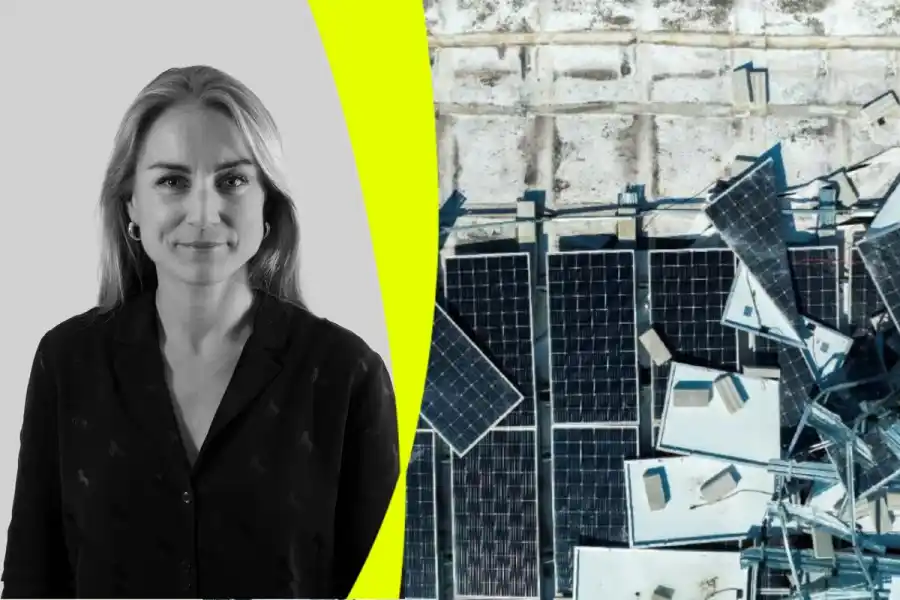 Malin Cronqvist, hållbarhetschef på Svea Solar. Foto: Svea Solar.