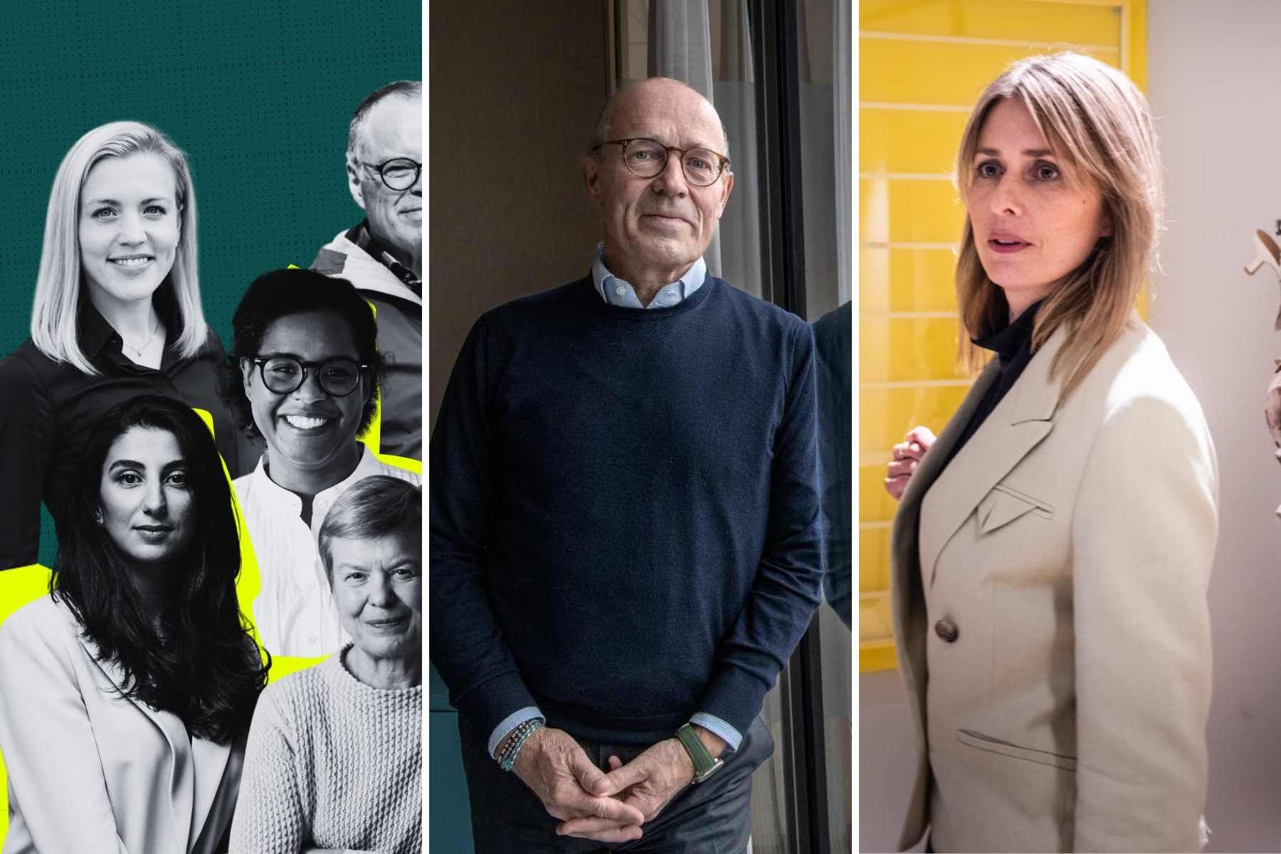 Profiler som vill göra handeln hållbar (foto: pressbilder), Harald Mix (foto: Jack Mikrut/TT) och Helena Helmersson (foto: TT).