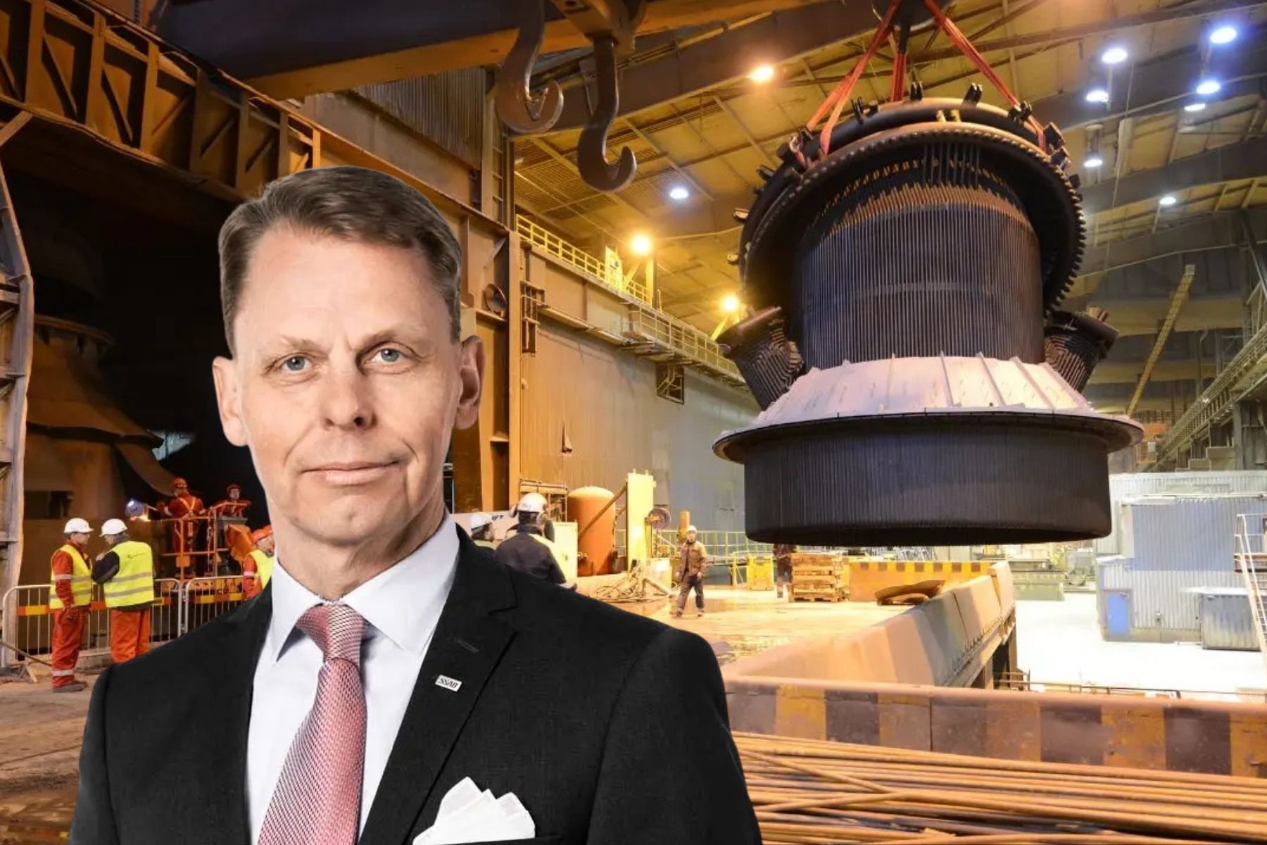 Carl Orrling, teknisk chef SSAB. Foto: Pressbilder (montage).