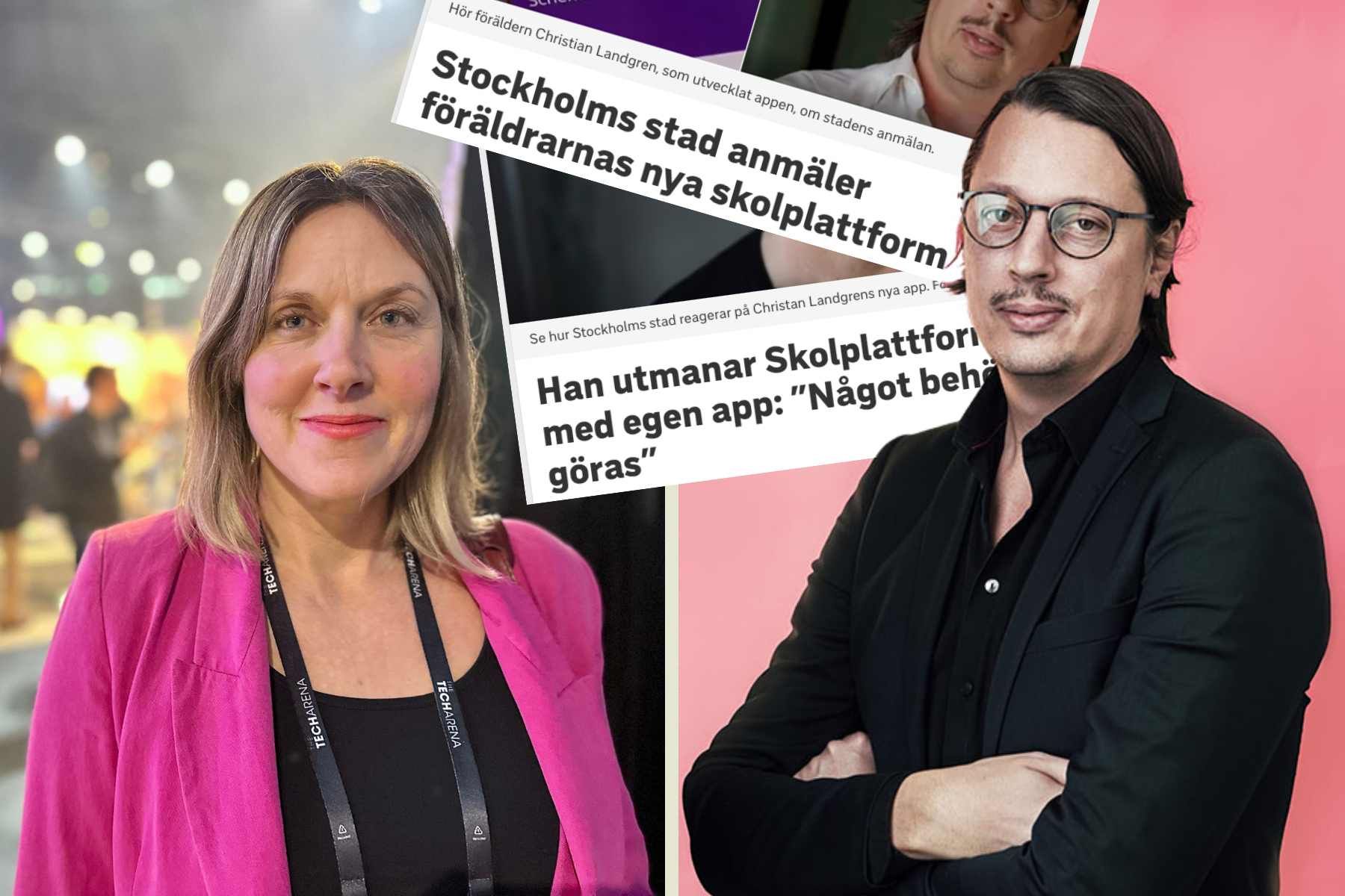 Frida Berry Eklund (foto: Impact Loop) och Christian Landgren (foto: pressbild).