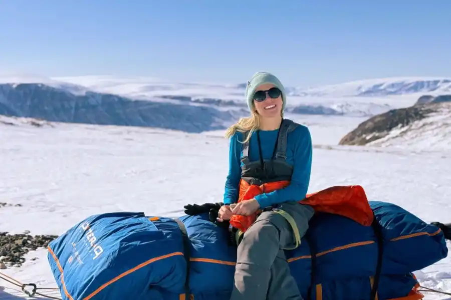 Lexi Novitske in Greenland. Photo: Lexi Novitske