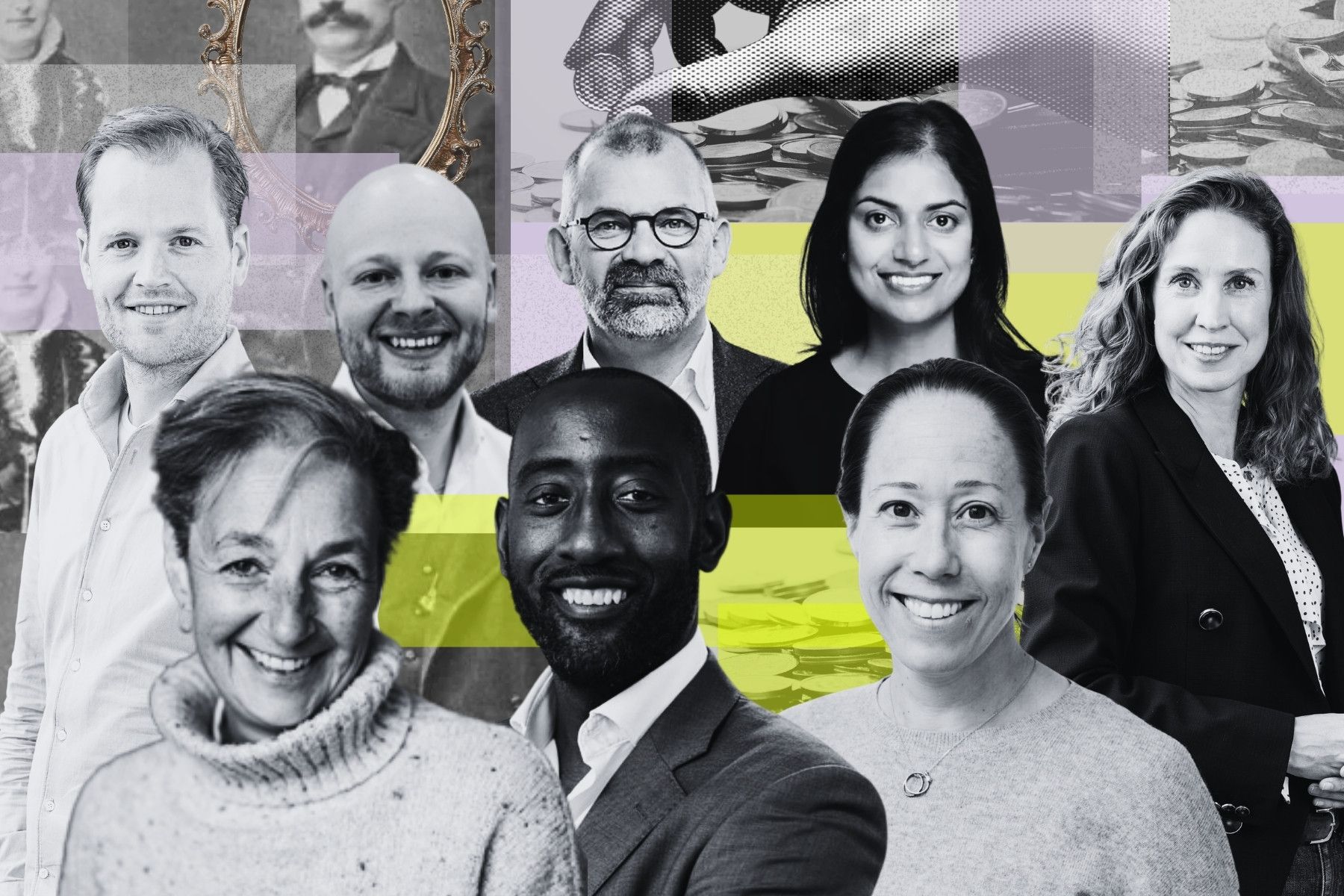 Some of the foundation managers and investors in our deep dive. Full names in the bottom. Photo: press and graphics by Diana Demin, Impact Loop