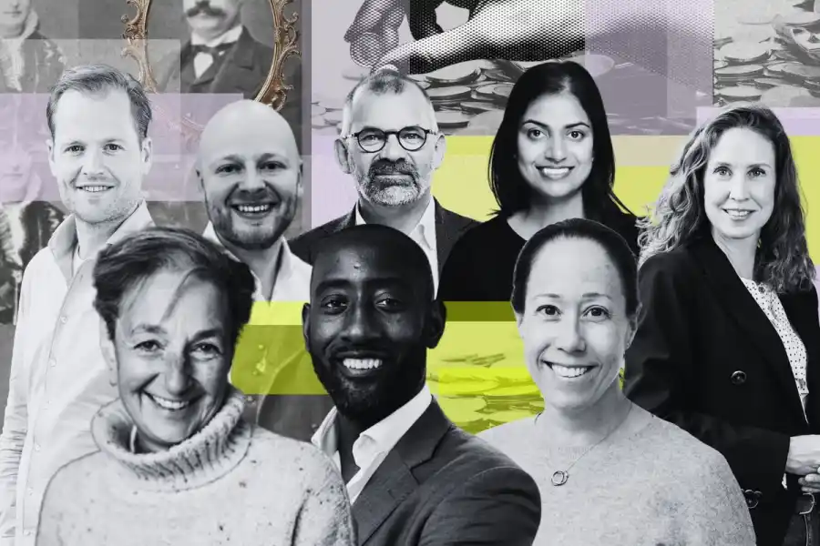 Some of the foundation managers and investors in our deep dive. Full names in the bottom. Photo: press and graphics by Diana Demin, Impact Loop