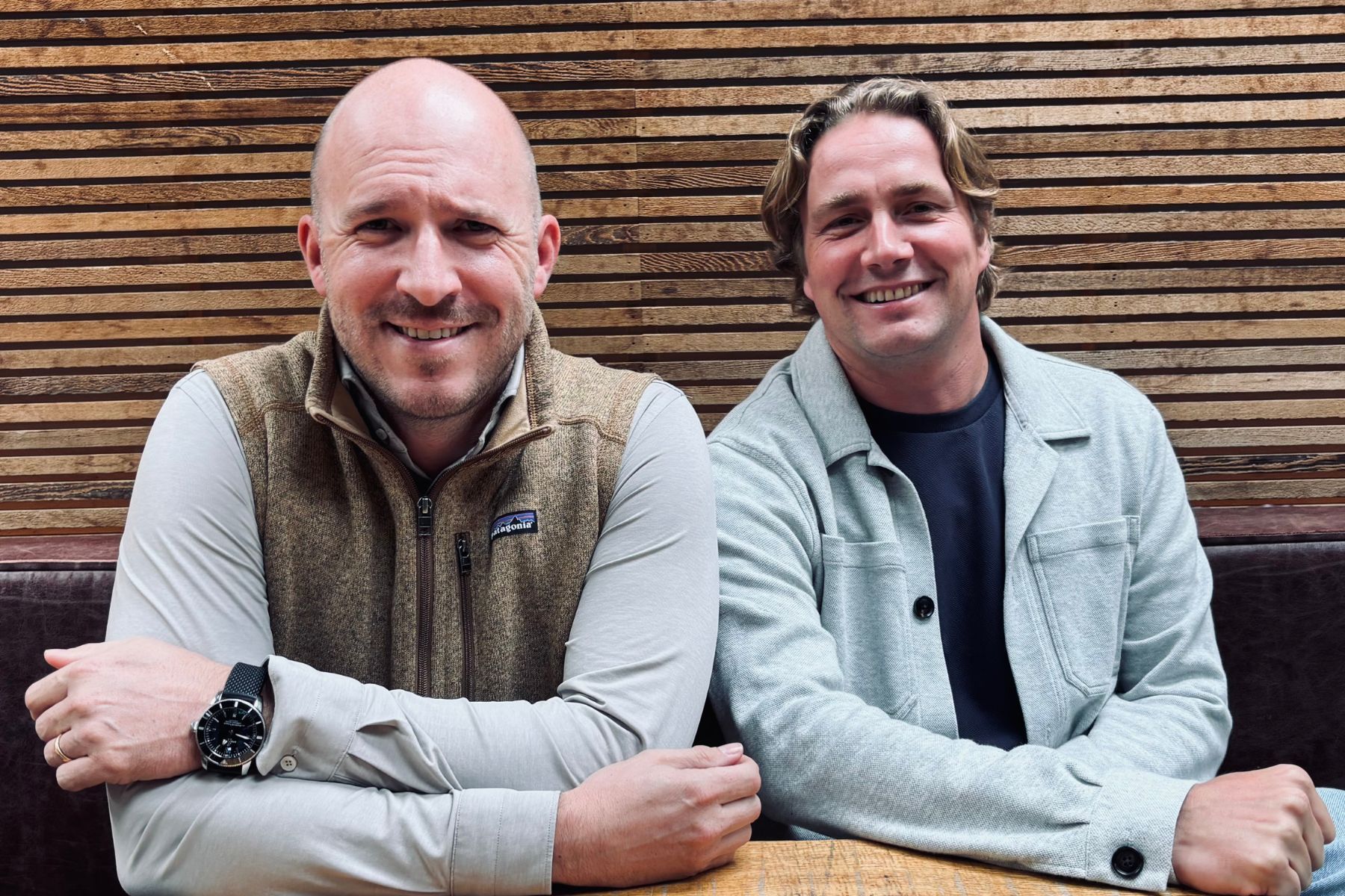 Jan Fredriks (left) with Anthony Viellevoije. Image supplied