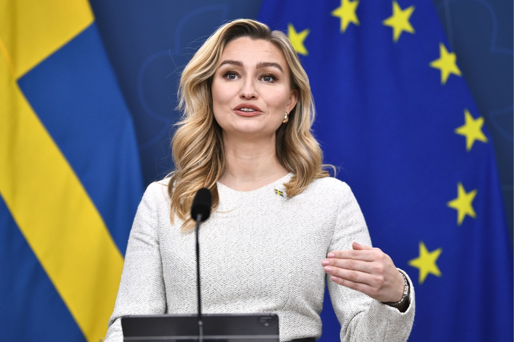 Energiminister Ebba Busch (KD). Foto: TT.