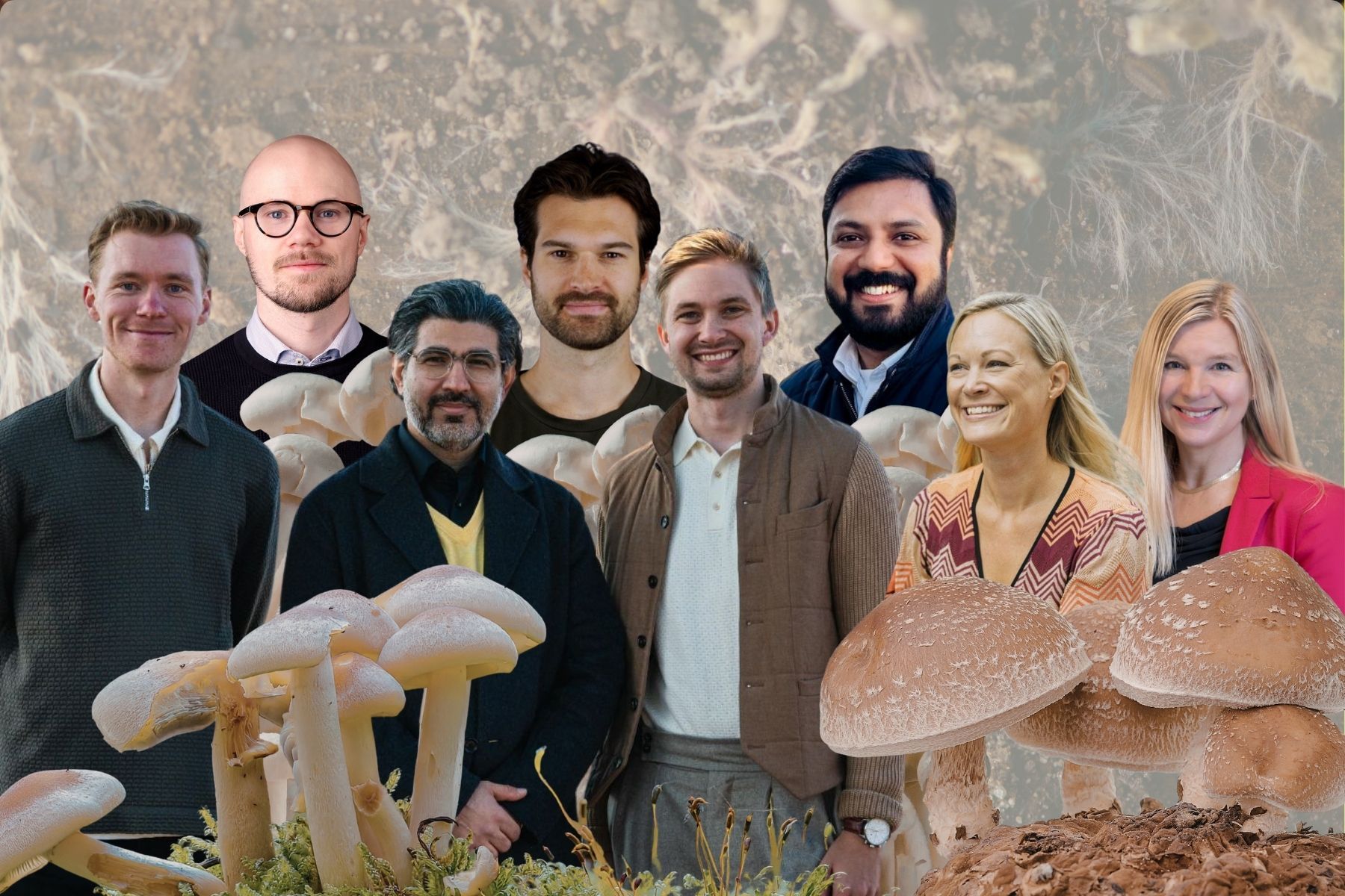 Johan Henriksson, Marcus Stråth, Sajjad Karimi, Erik Öste, Albin Frick, Ramkumar Nair, Susanne Gløersen, Tarja Zudemberg. Foto: Pressbilder.