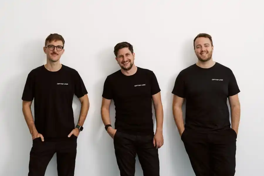 Optimuse founders Fabian Pitscheider (left), Dominik Pezzei (centre), and Felix Maximilian Hoffer