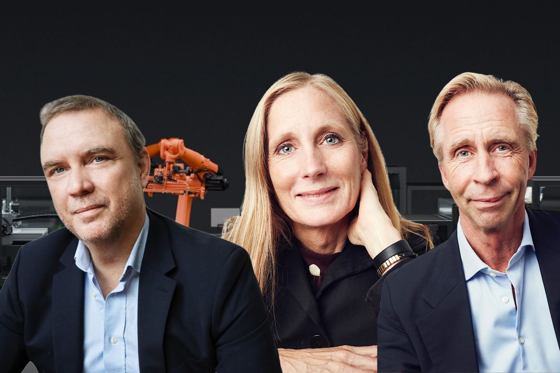 Mathias Ingvarsson, vd, Kerstin Cooley, styrelseledamot och Magnus Tyreman ordförande. Foto: pressbilder.