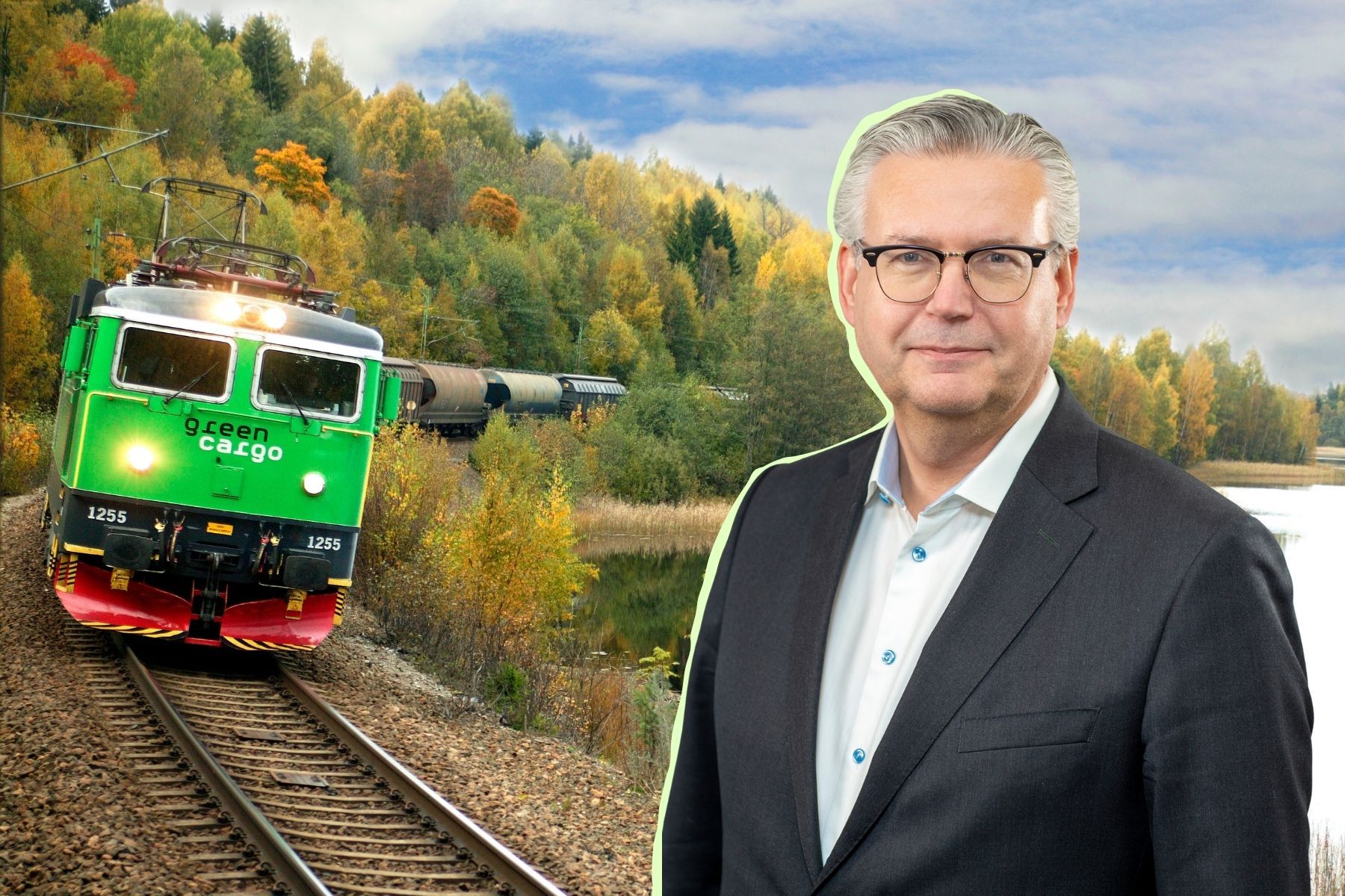 Henrik Dahlin, vd Green Cargo. Foto: pressbilder (montage)