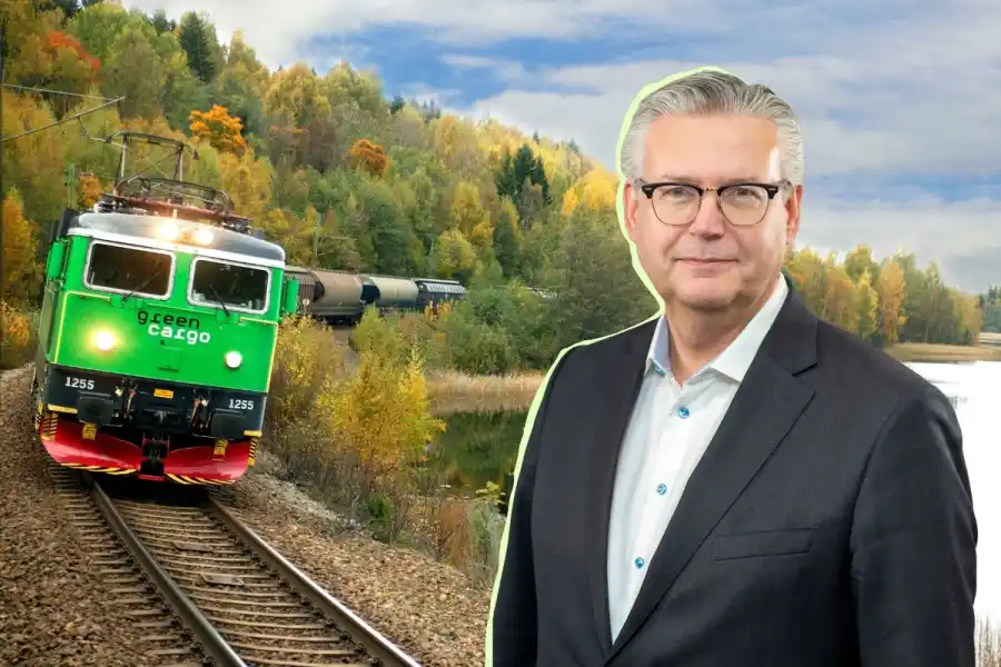 Henrik Dahlin, vd Green Cargo. Foto: pressbilder (montage)