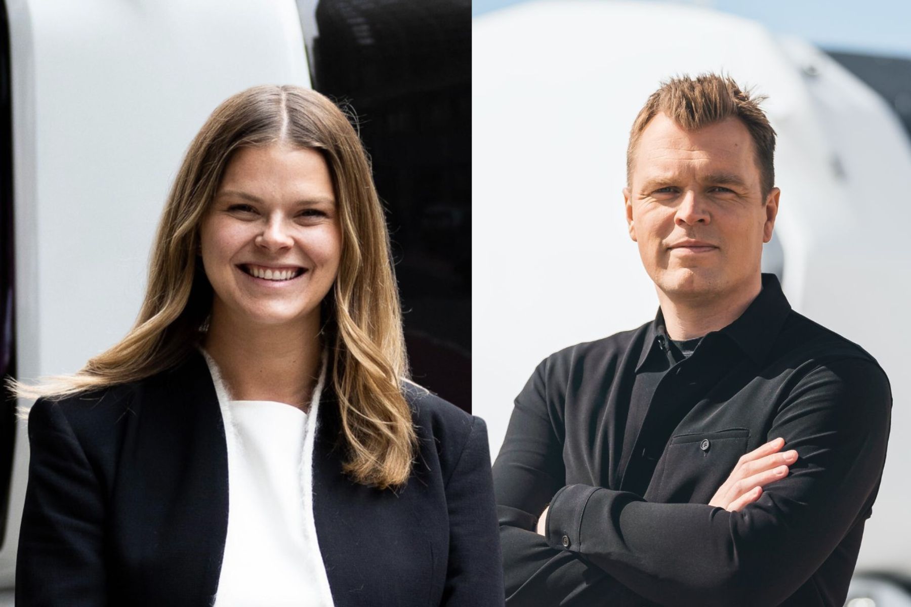 Linnea Kornehed Falck och Robert Falck på Einride. Foto: pressbilder.