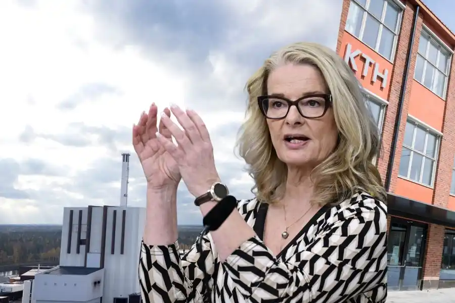 Gymnasie-, högskole- och forskningsminister Lotta Edholm (L). Foto: TT / Pressbilder (montage).