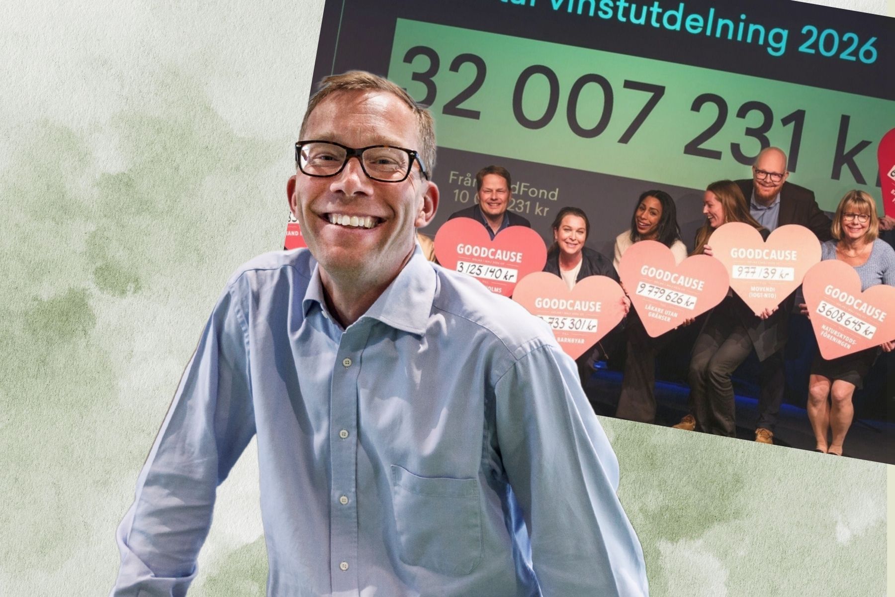 Stefan Krooks elbolag delar ut 32 miljoner kronor till välgörande ändamål. Foto: TT / Pressbilder (montage).