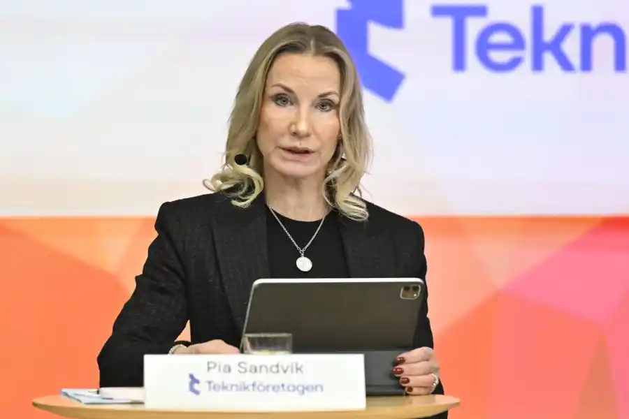 Pia Sandvik, vd för Teknikföretagen. Foto: TT.