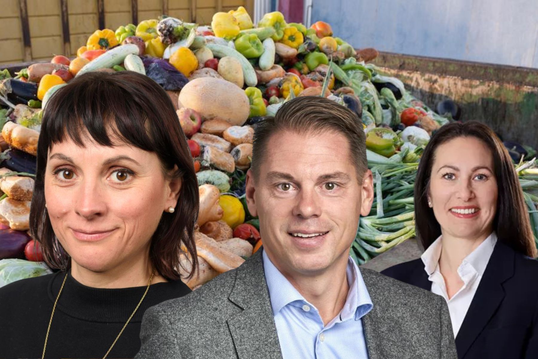 Elisabeth Pernmyr, IVL, Eric Lundberg, vd Ica Sverige och Simone Margulies, vd Axfood. Foto: pressbilder.