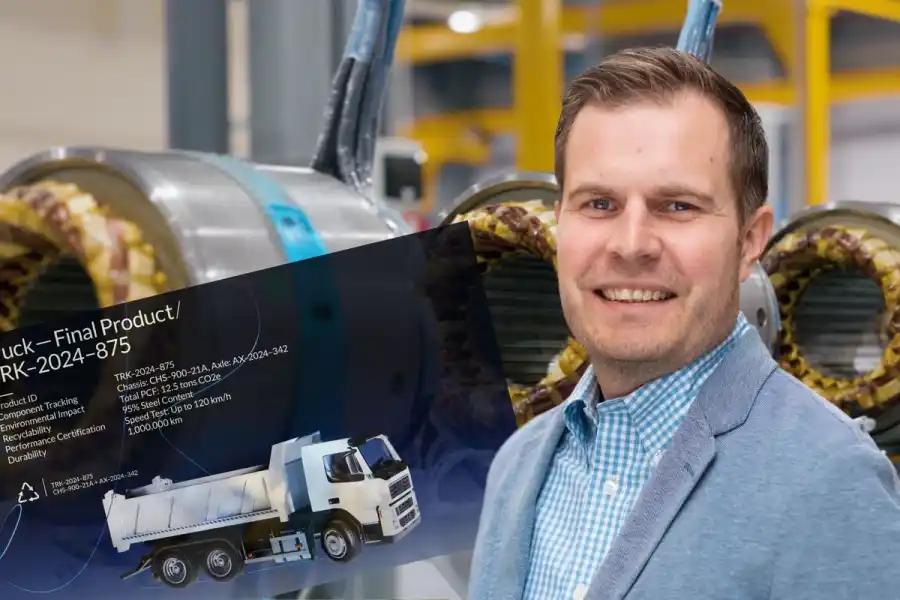 Victor Andersson, vd och medgrundare av Chaintraced. Foto: Pressbilder (montage).