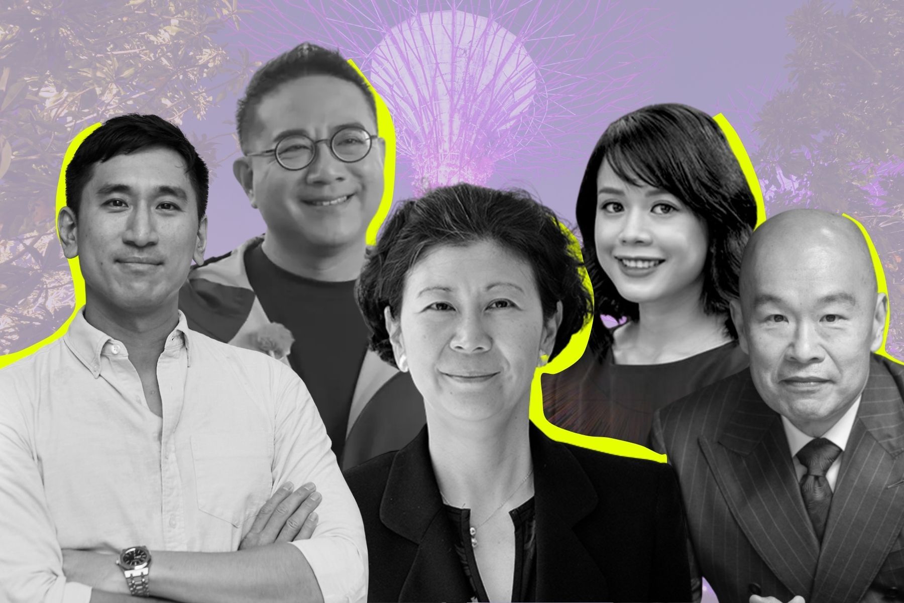 Some of the family office managers mentioned in this article. Full names below. Credit: Press photos/Impact Loop design