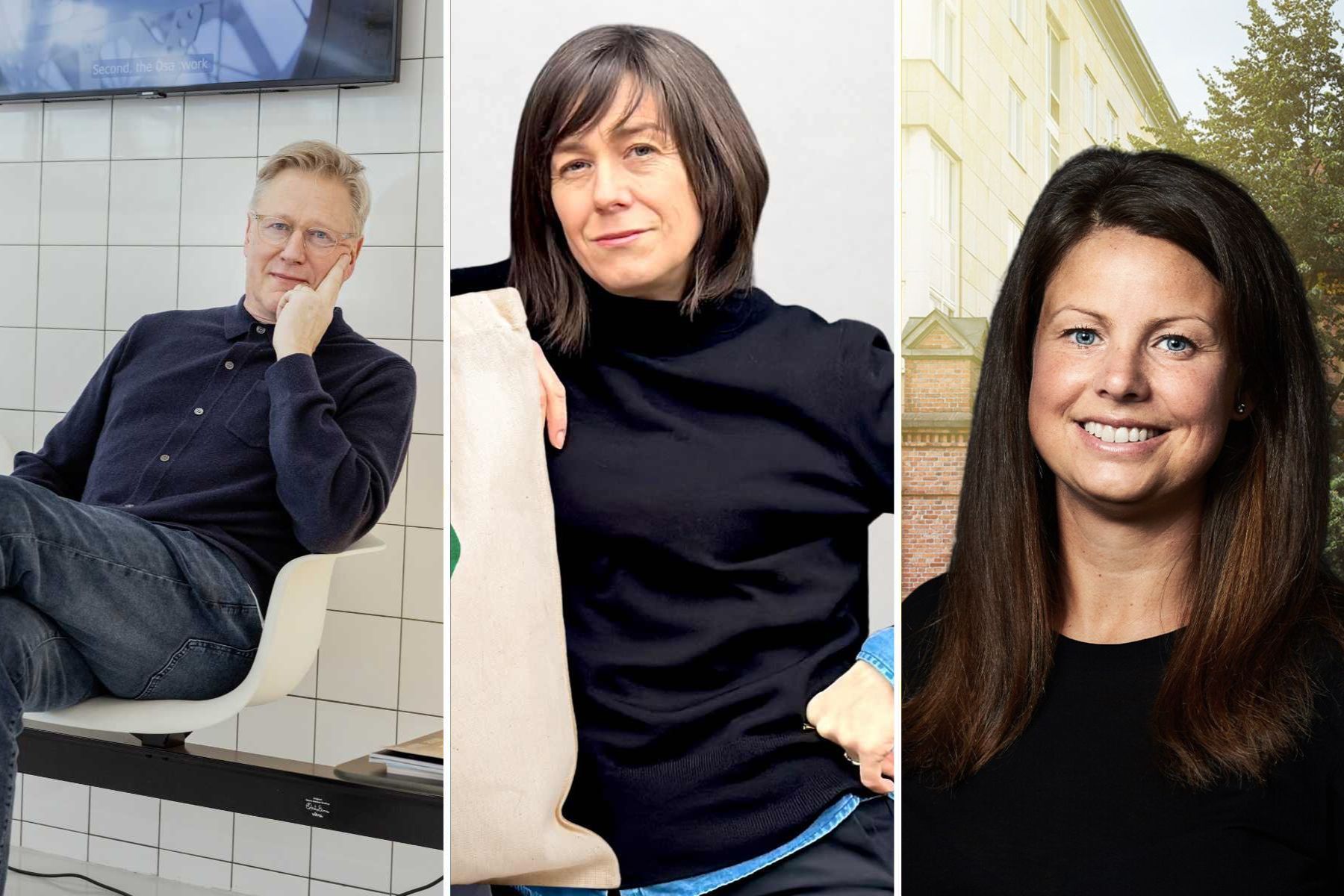 Stefan Ytterborn, Emma Ytterstad och Tove Larsson. Foto: TT och pressbilder.