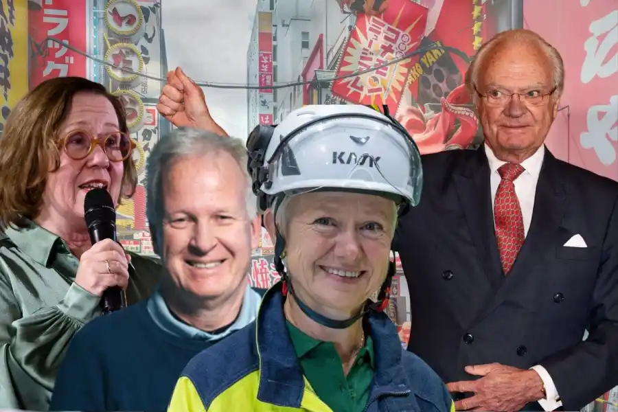 Madeleine Sjöstedt är generaldirektör på Svenska institutet som ligger bakom det nya priset Pioneer Prize tillsammans med Business Sweden. Kungen närvarar vid prisutdelningen i Osaka, Japan. Lars Nyberg från Blue Ocean Closures och Ulrika Molander på Greeniron tillhör de nominerade. Foto: Pressbilder (montage).