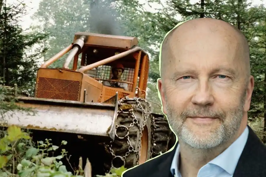 Jörgen Kennemar, ansvarig för analysen av inköpschefsindex på Swedbank. Foto: pressbild (montage)