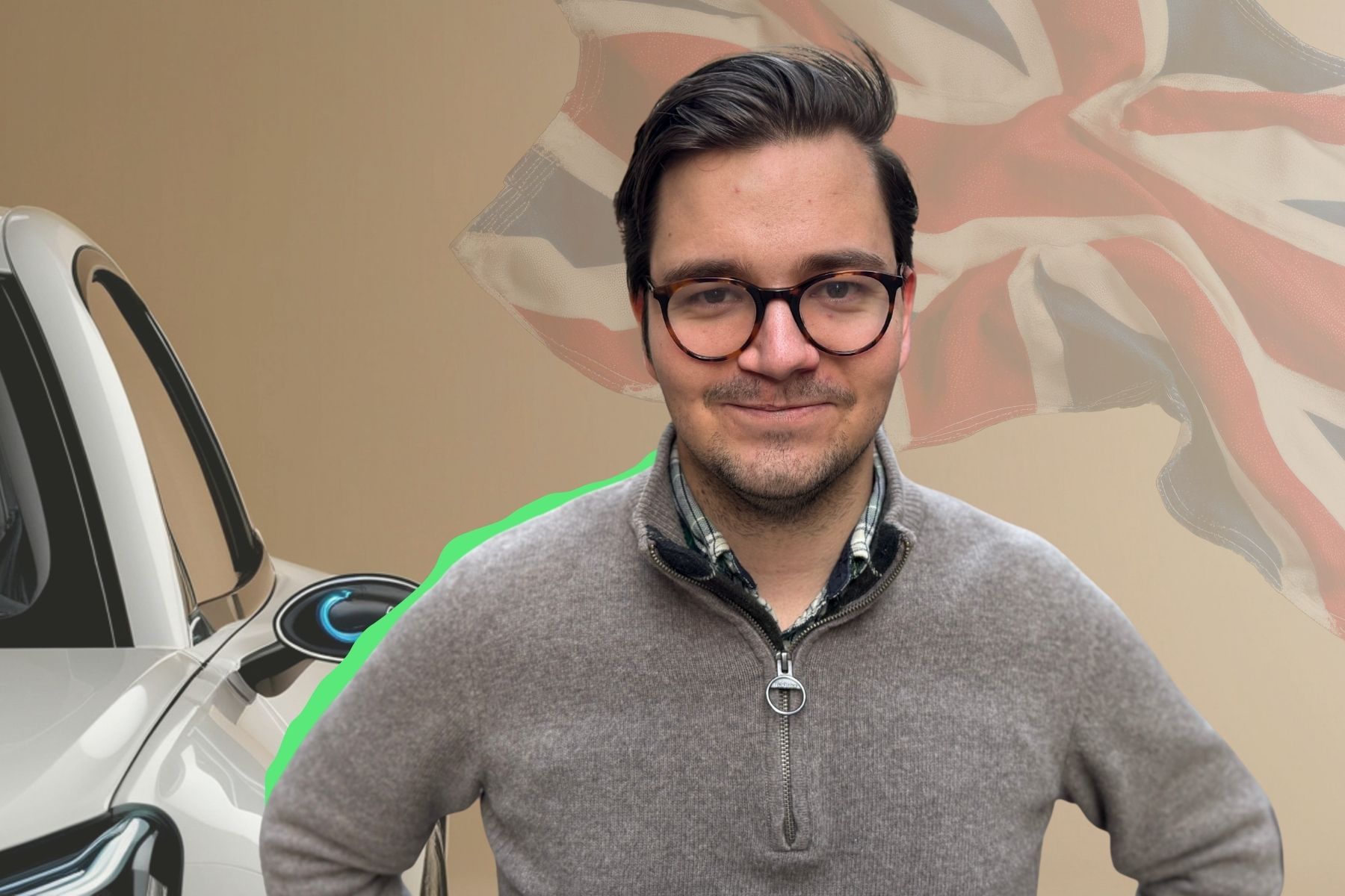 Gabriel Nilsson, redaktör på Energy Loop. Foto: Andreas Jennische / Canva (montage).