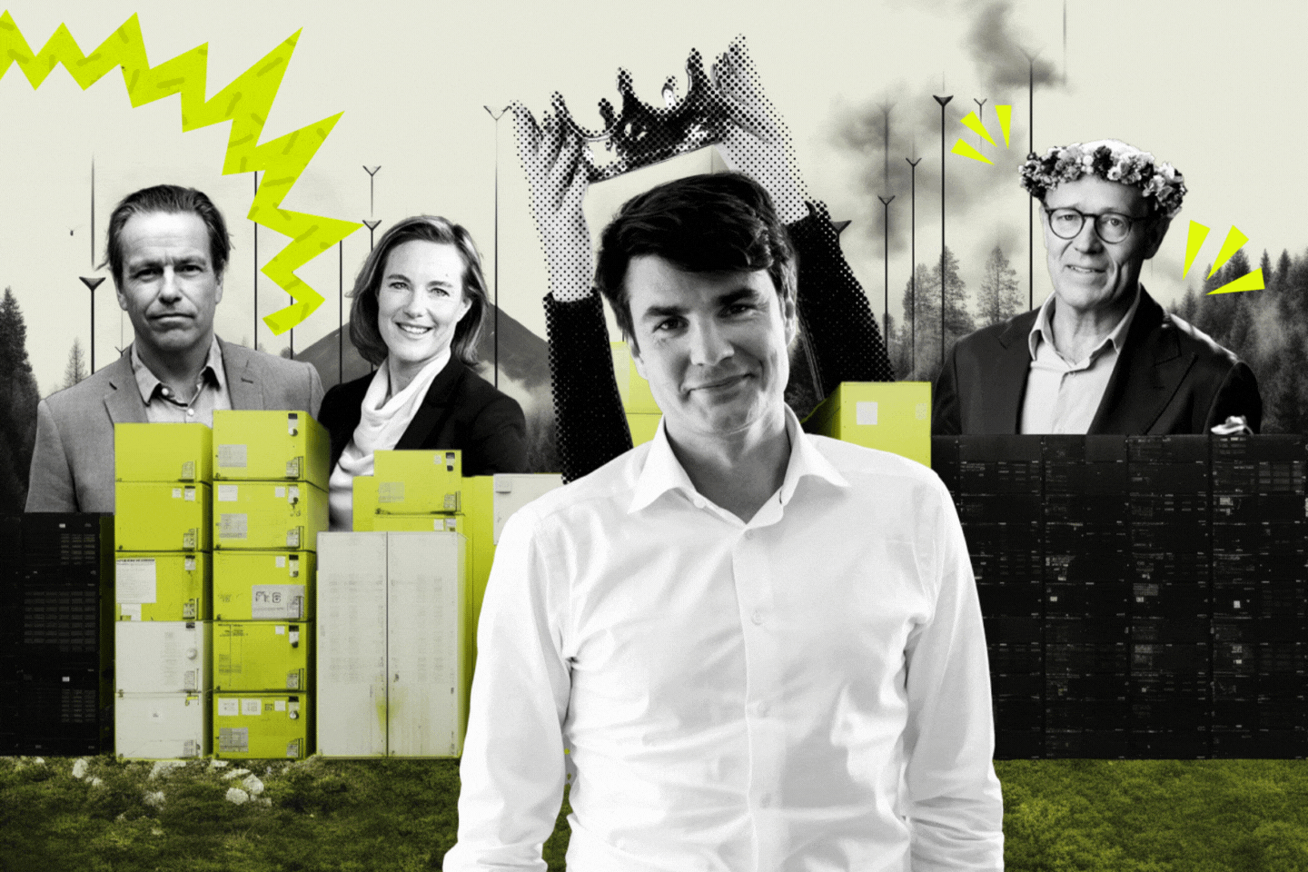 Lars Andersson, Miriam Münnich Vass, Nicklas Bäcker och Harald Mix. Grafik: Diana Demin