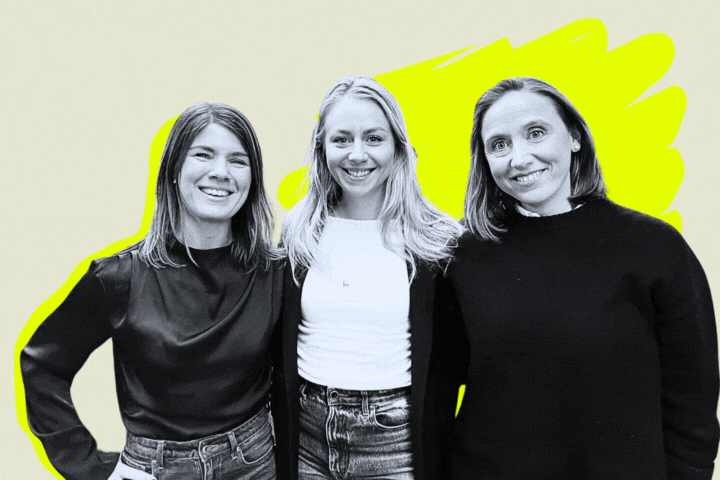 Kristin Högdahl, Frida Emilsson och Frida Bunner. Foto: Diana Demin.