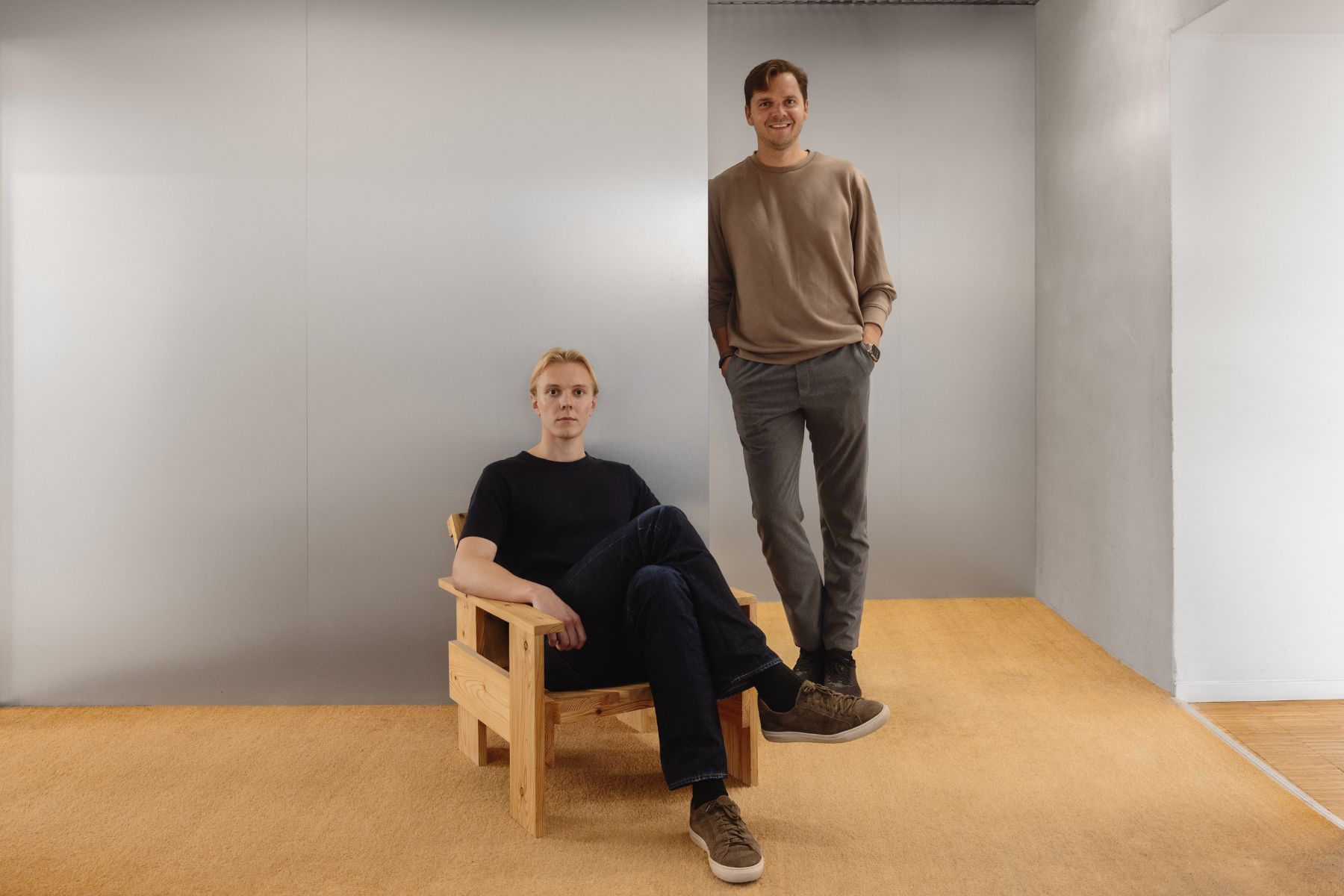 Jonas Fagerlund, grundare av Nilum och Oscar Rundqvist, vd på eComid. Foto: Pressbild.
