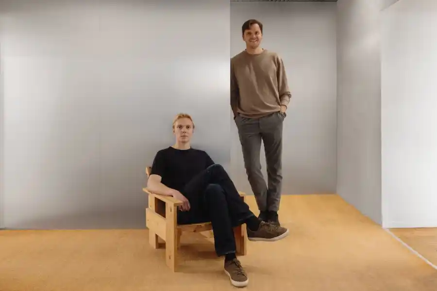 Jonas Fagerlund, grundare av Nilum och Oscar Rundqvist, vd på eComid. Foto: Pressbild.