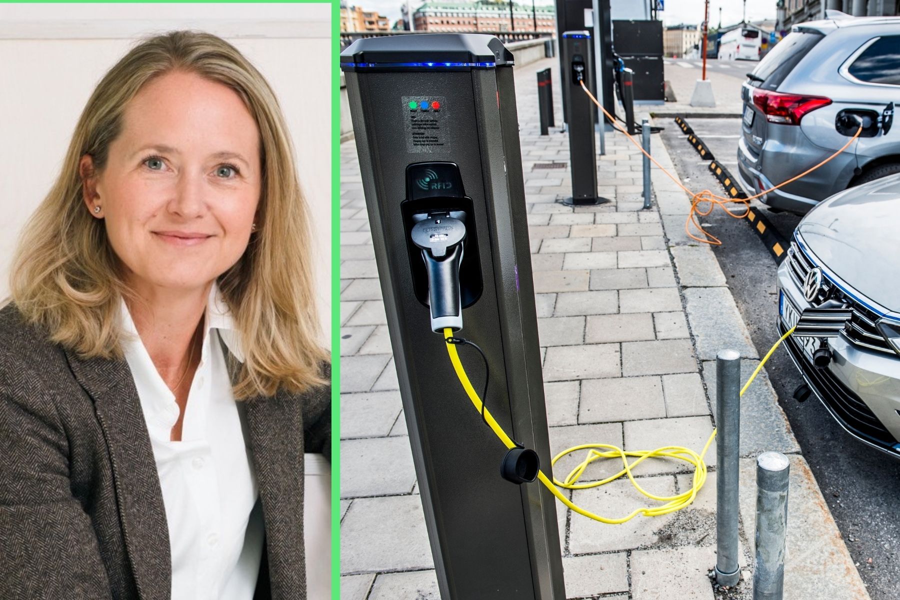 Annika Abraham, vd på Charge Node. Foto: Pressbild / TT.