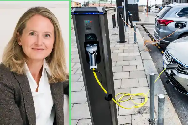 Annika Abraham, vd på Charge Node. Foto: Pressbild / TT.