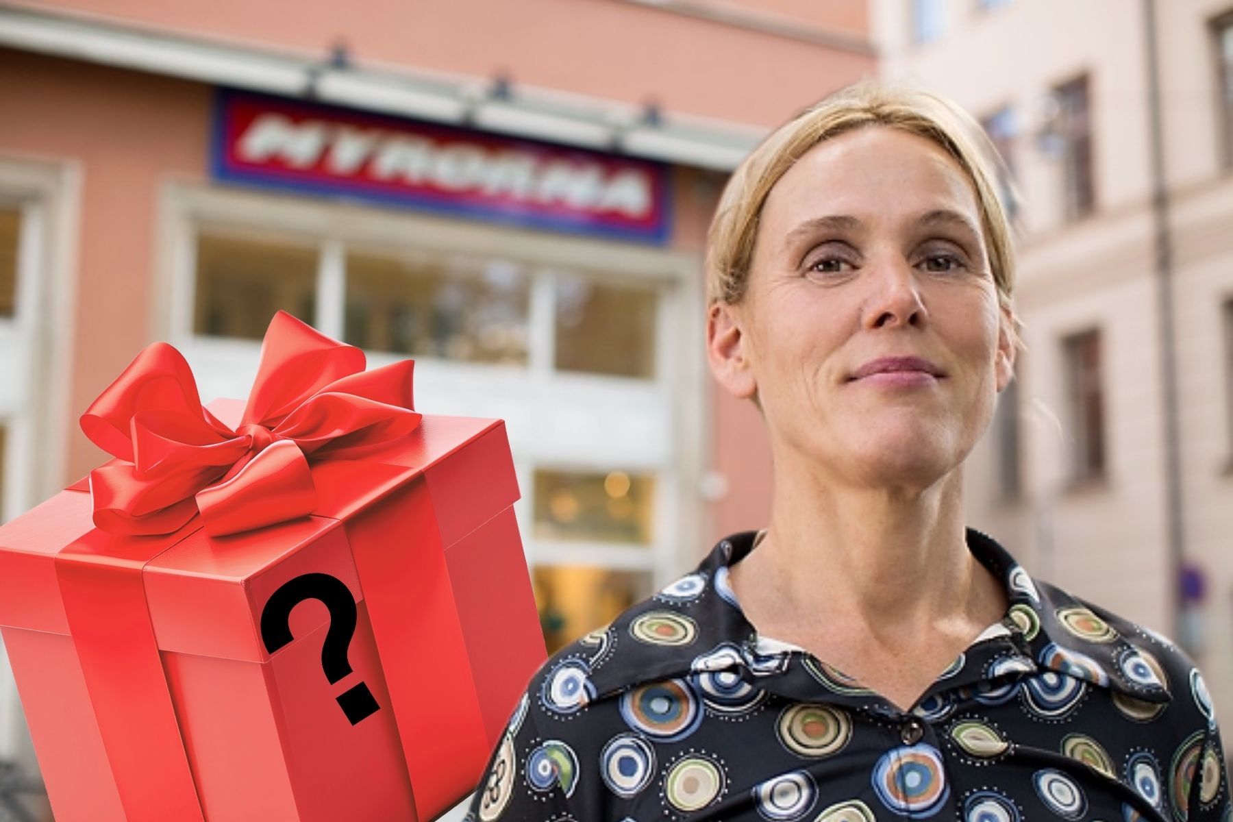 Caroline Andermatt, vd på Myrorna. Foto: Pressbild (montage).