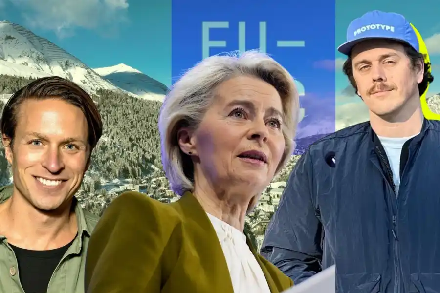 Erik Lindblad, Ursula von der Leyen och Andreas Klinger. Foto: Pressbilder (montage).