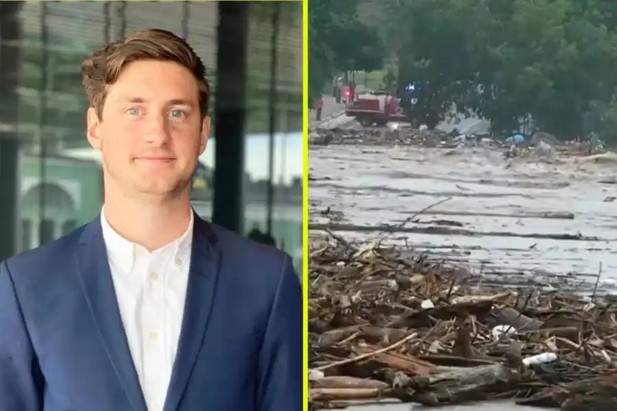 Pontus Lamberg, affärsutvecklingschef på Noaq Flood Protection. Foto: Pressbild/TT.