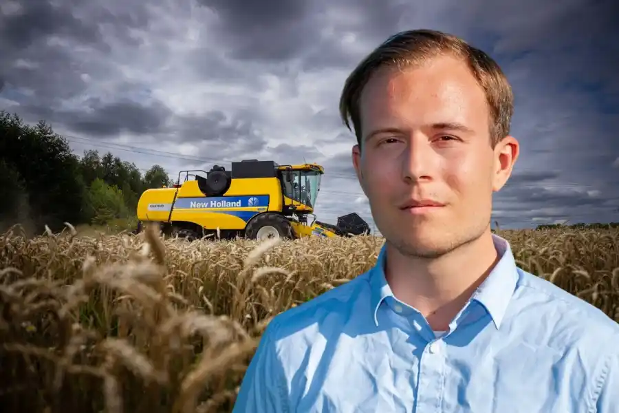 Matthias Karthäuser, vd på Gårdskapital. Foto: TT/Pressbild (montage).