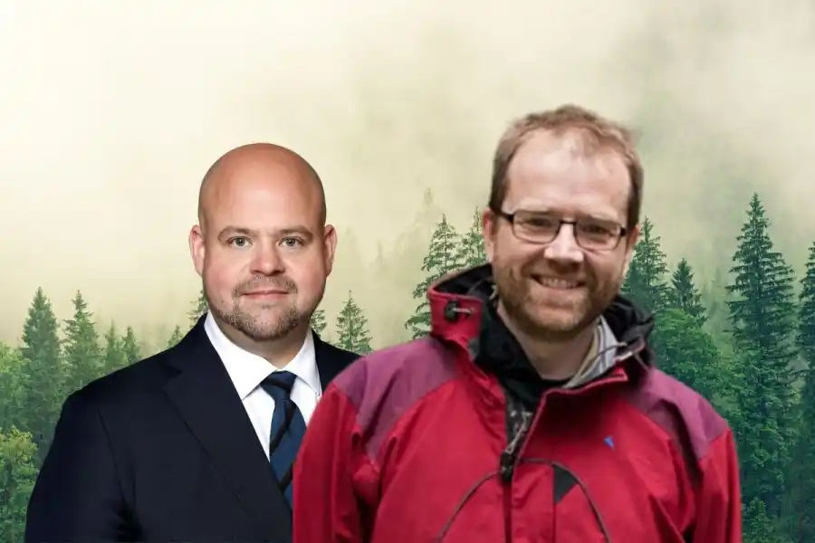 Peter Kullgren (KD) och Hjalmar Laudon. Foto: Pressbilder (montage).