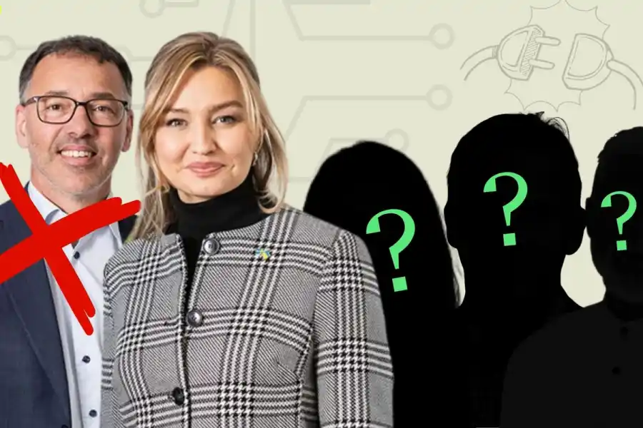 Vem vill energiminister Ebba Busch ha som gd efter Per Eckermark? Foto: Pressbilder (montage).