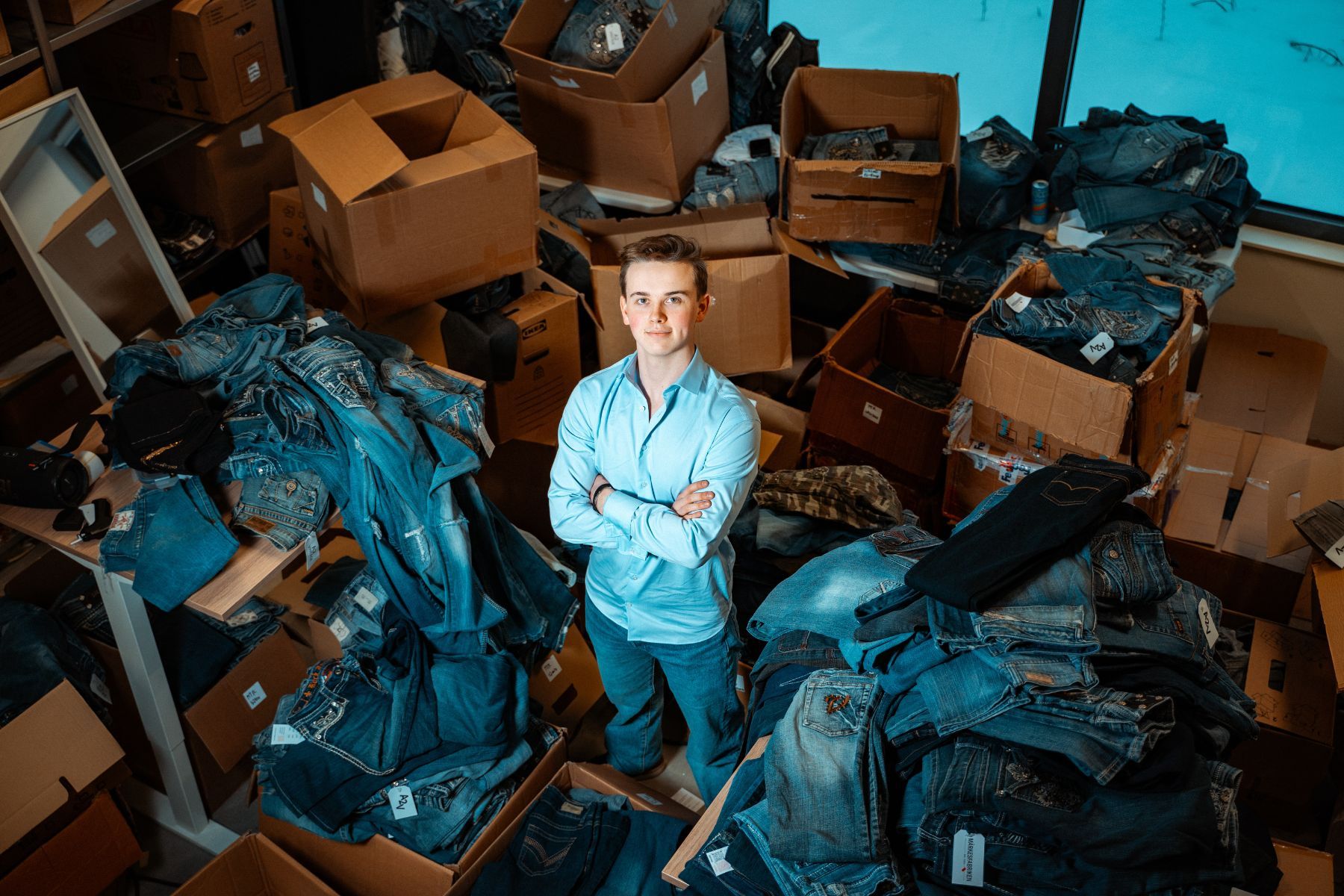 Alec Olander, grundare av A2 Vintage. Foto: Albin Haglund.