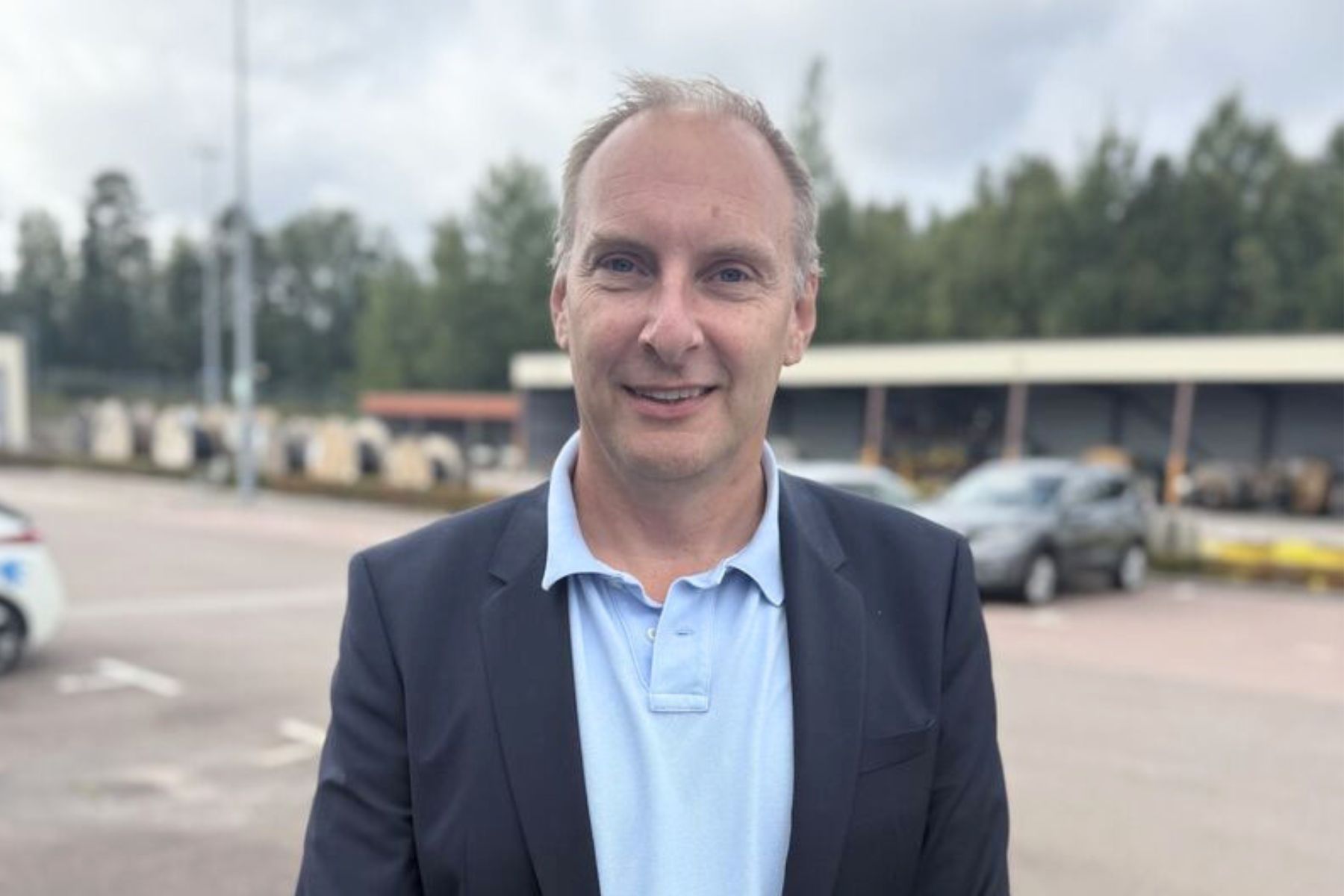 Kristoffer Blomberg, vd på Nybro Energi. Pressbild.
