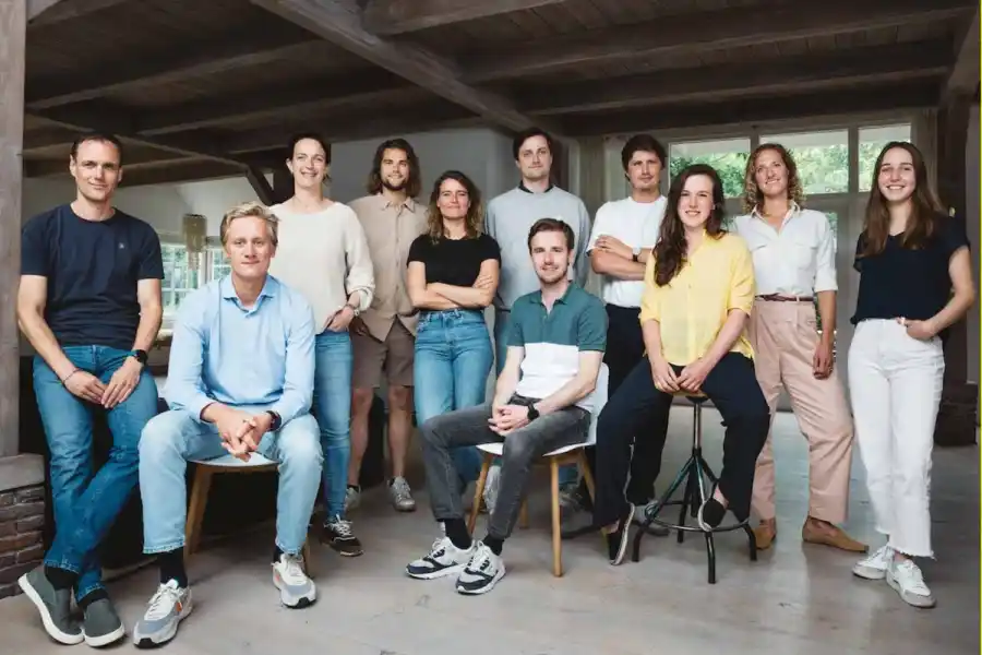 Carbon Equity team, with founder and CEO Jacqueline van den Ende at centre. Press photo