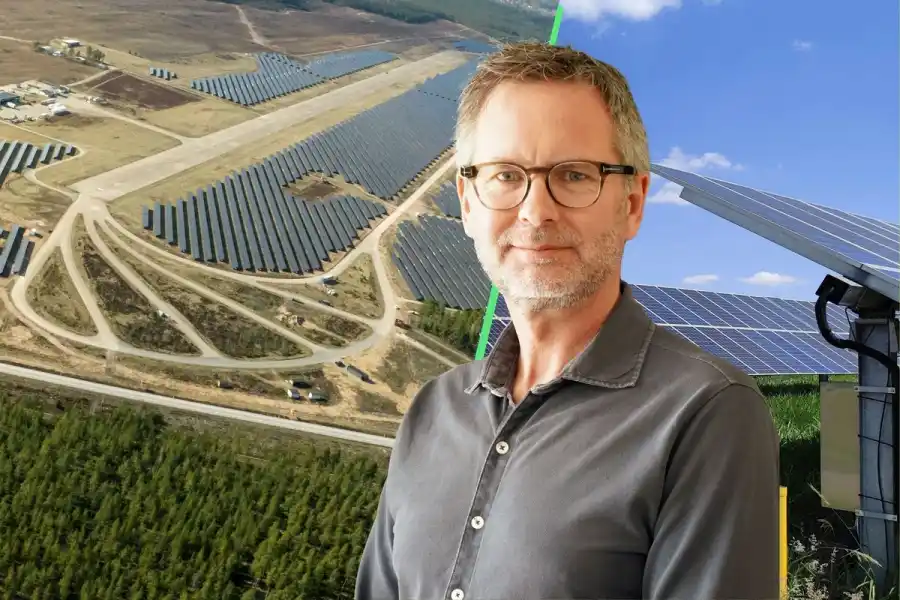 Jonas Weissglas, marknadschef på Alstra Energy. Foto: Pressbilder (montage).