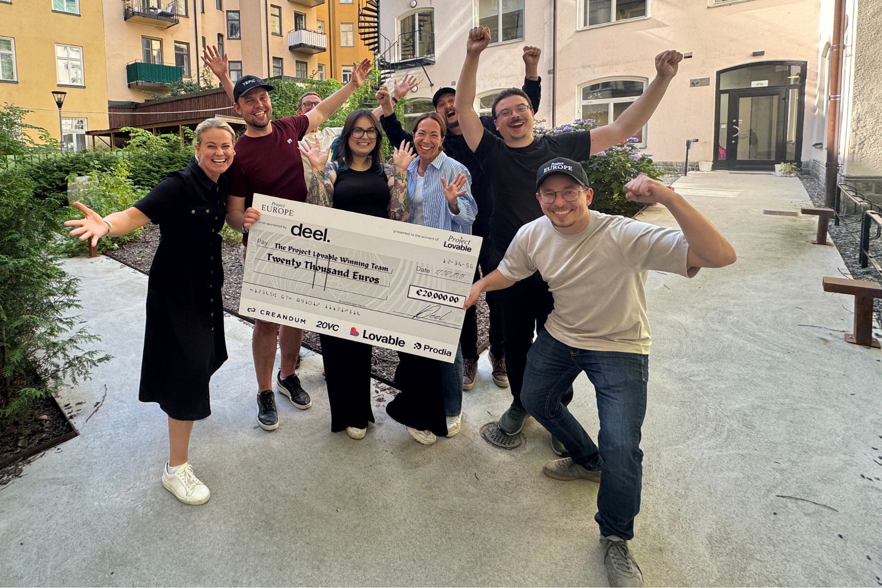 Team Good Omen with Impact Loop in Stockholm. Photo: Jesper Andersson.