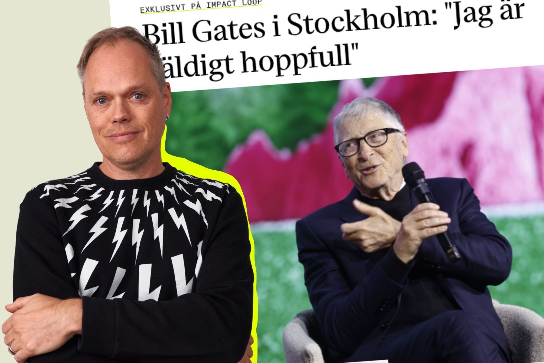 Ola Spännar, medgrundare av Klimatkollen. Foto: Pressbild (montage).