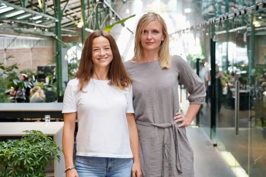 Funda Sezgi och Sara Kappelmark, co-vd:s för Norrsken. Foto: Thomas Eriksson