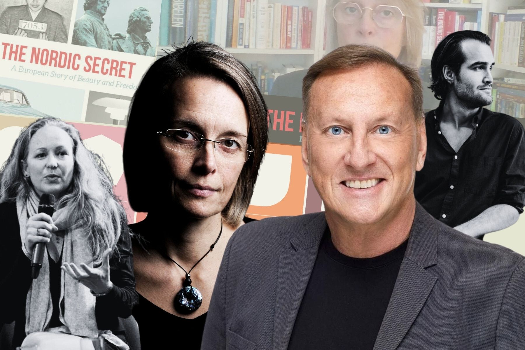 Nora Bateson och Lene Rachel Andersen har kritiserat Inner Development Goals, som medgrundats av Tomas Björkman och Erik Fernholm. Foto: pressbilder. Grafik av Impact Loop.