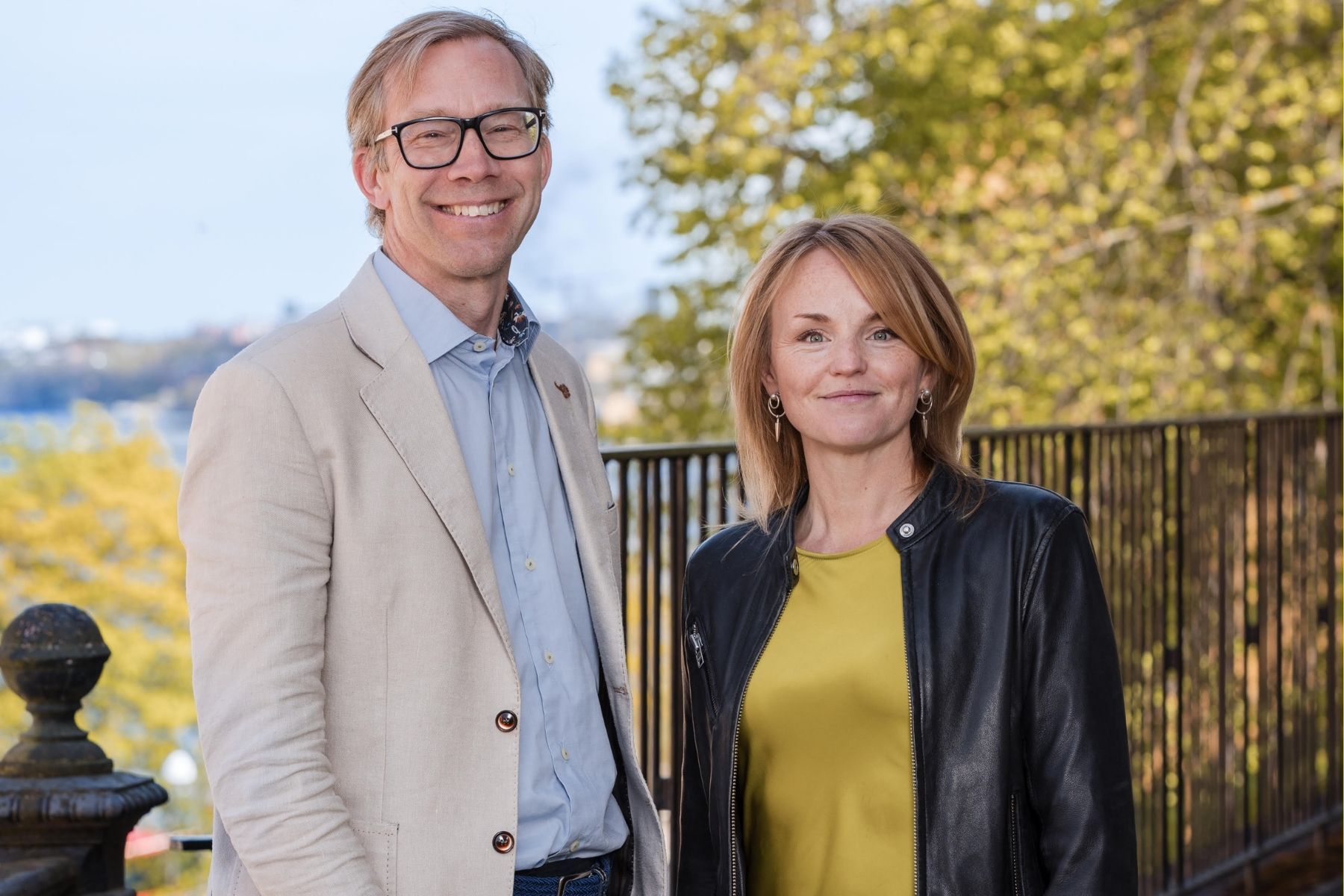 Stefan Krook och Lotta Wollentz på Laghum economy. Foto: Tanne Willow